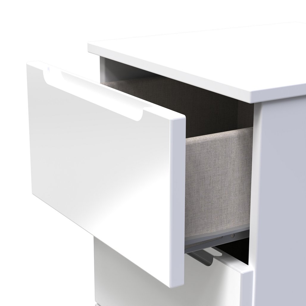 Milan 5 Drawer Bedside Table