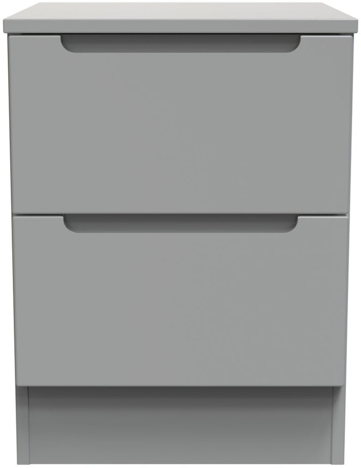 Milan 2 Drawer Bedside Table