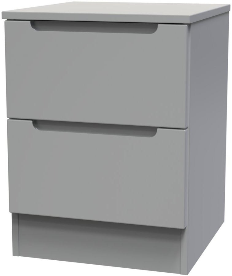 Milan 2 Drawer Bedside Table
