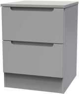 Milan 2 Drawer Bedside Table