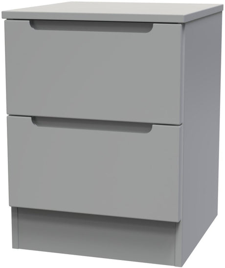 Milan 2 Drawer Bedside Table