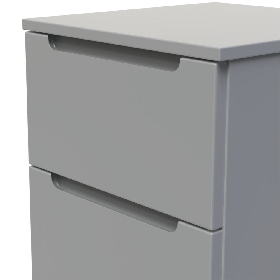 Milan 2 Drawer Bedside Table