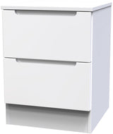 Milan 2 Drawer Bedside Table