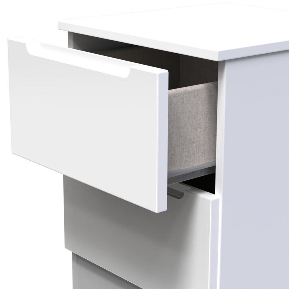 Milan 2 Drawer Bedside Table