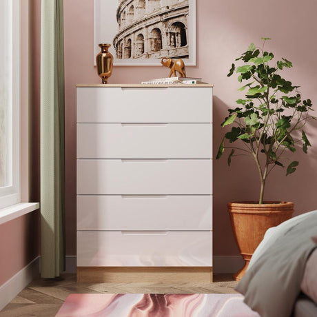 Milan 5 Drawer Chest of Drawers