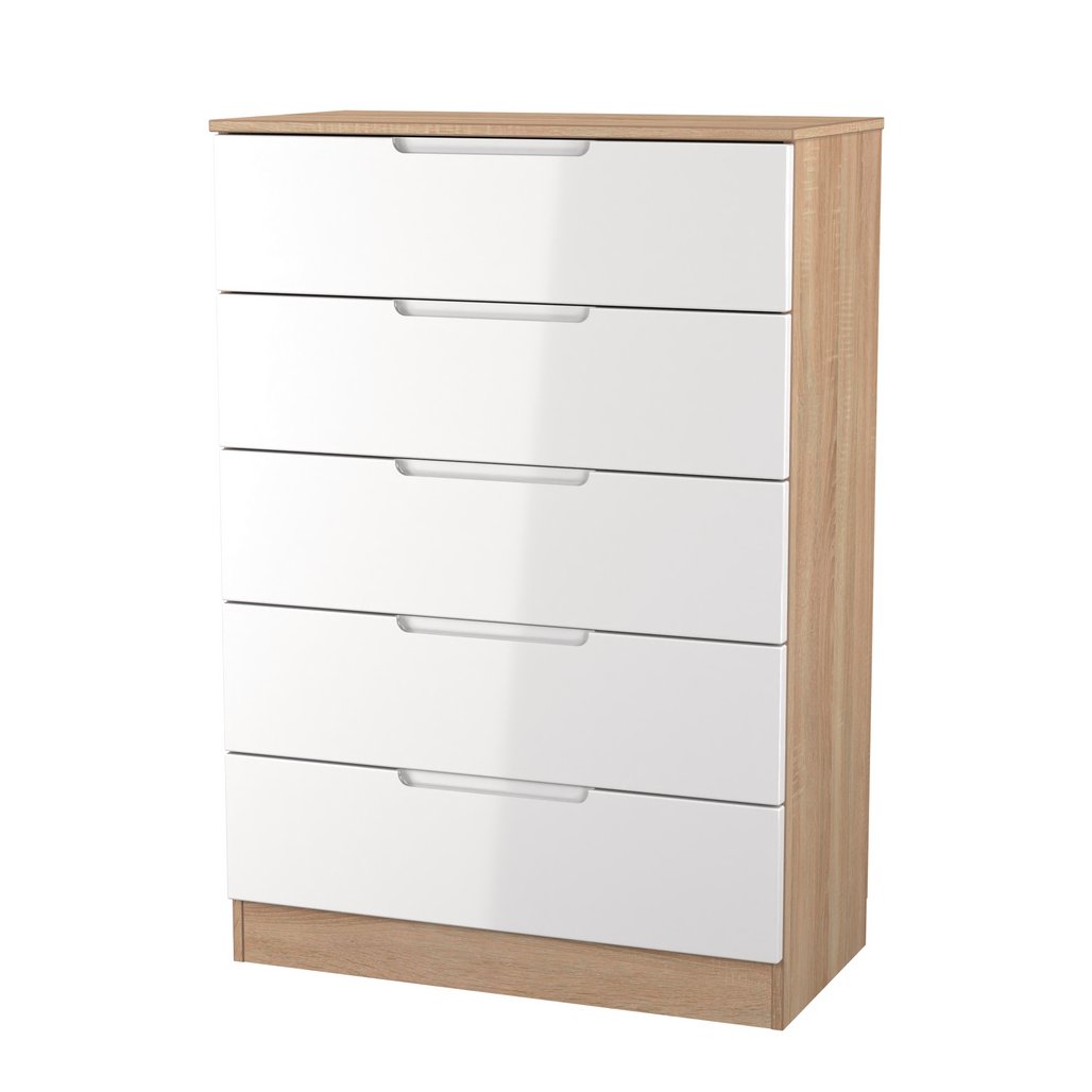 Milan 5 Drawer Chest of Drawers