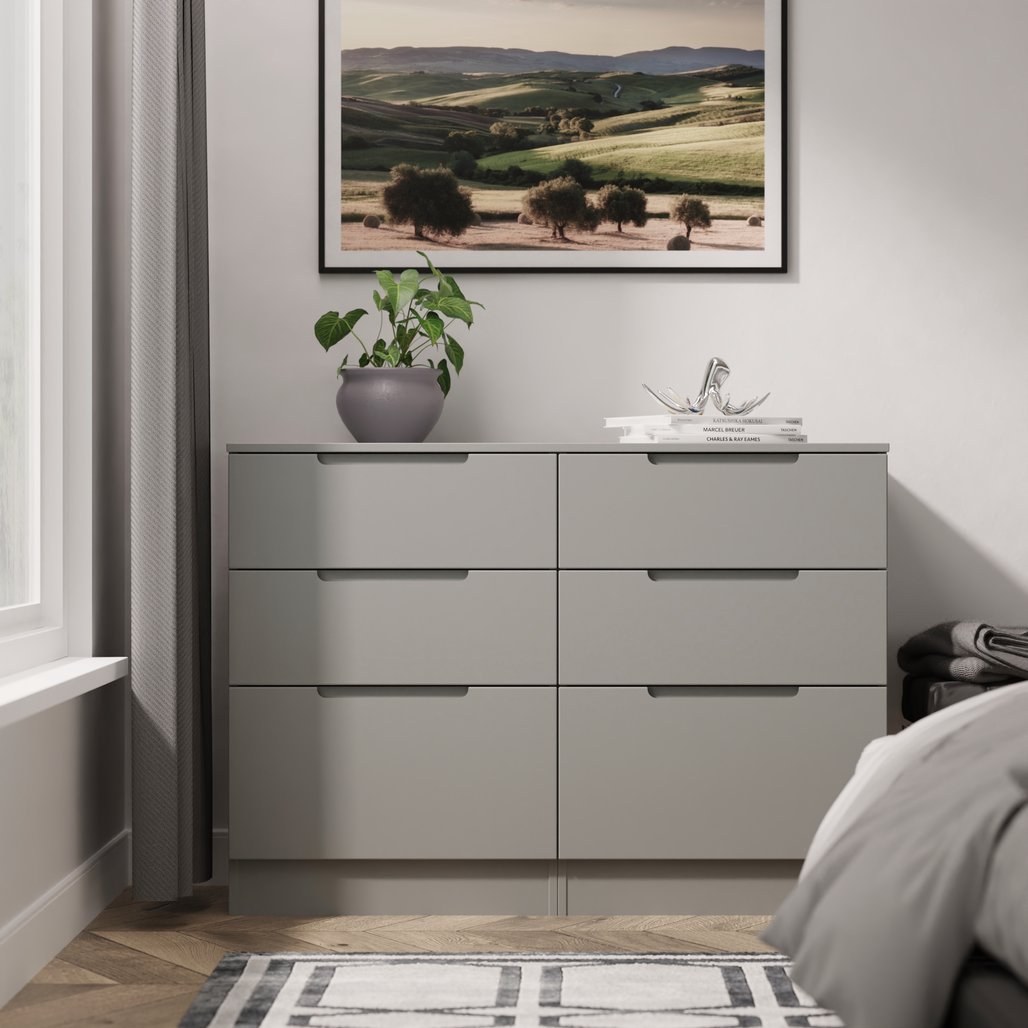 Milan 6 Drawer Chest of Drawers