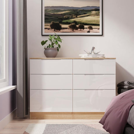 Milan 6 Drawer Chest of Drawers