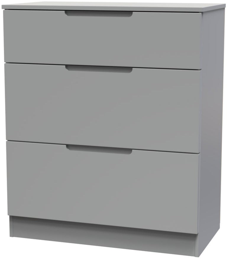 Milan 3 Drawer Deep Chest of Drawers