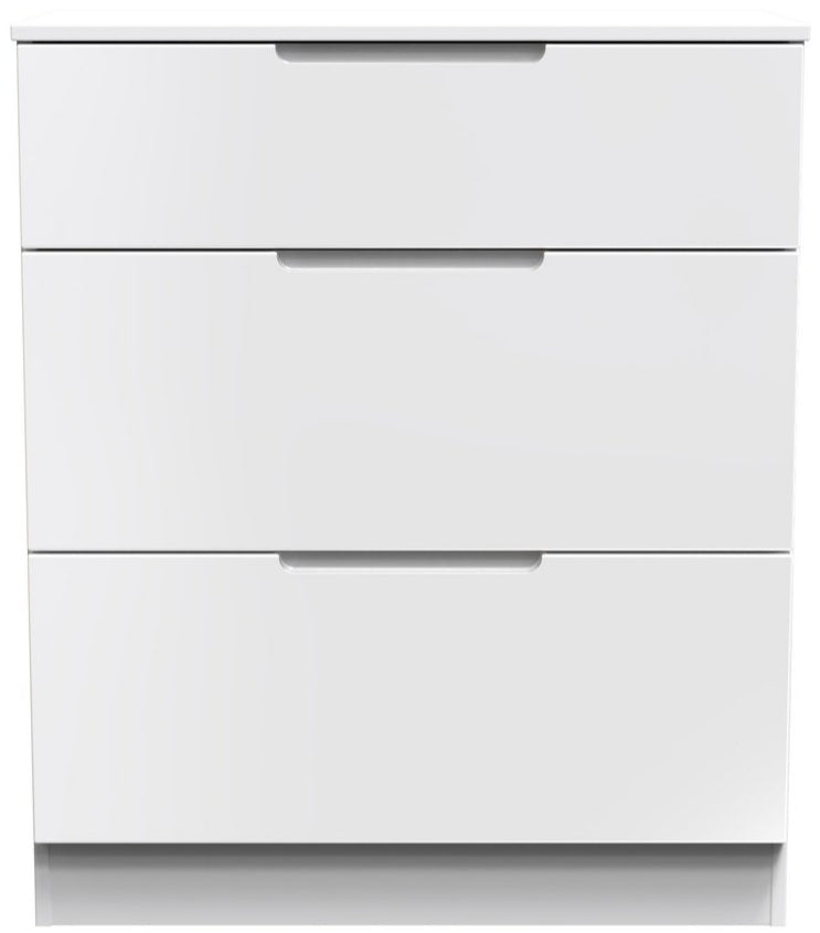 Milan 3 Drawer Deep Chest of Drawers
