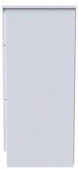 Milan 3 Drawer Deep Chest of Drawers