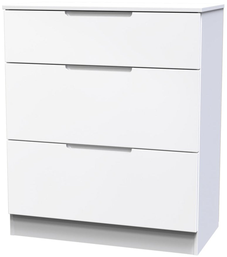 Milan 3 Drawer Deep Chest of Drawers