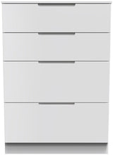 Milan 4 Drawer Deep Chest of Drawers