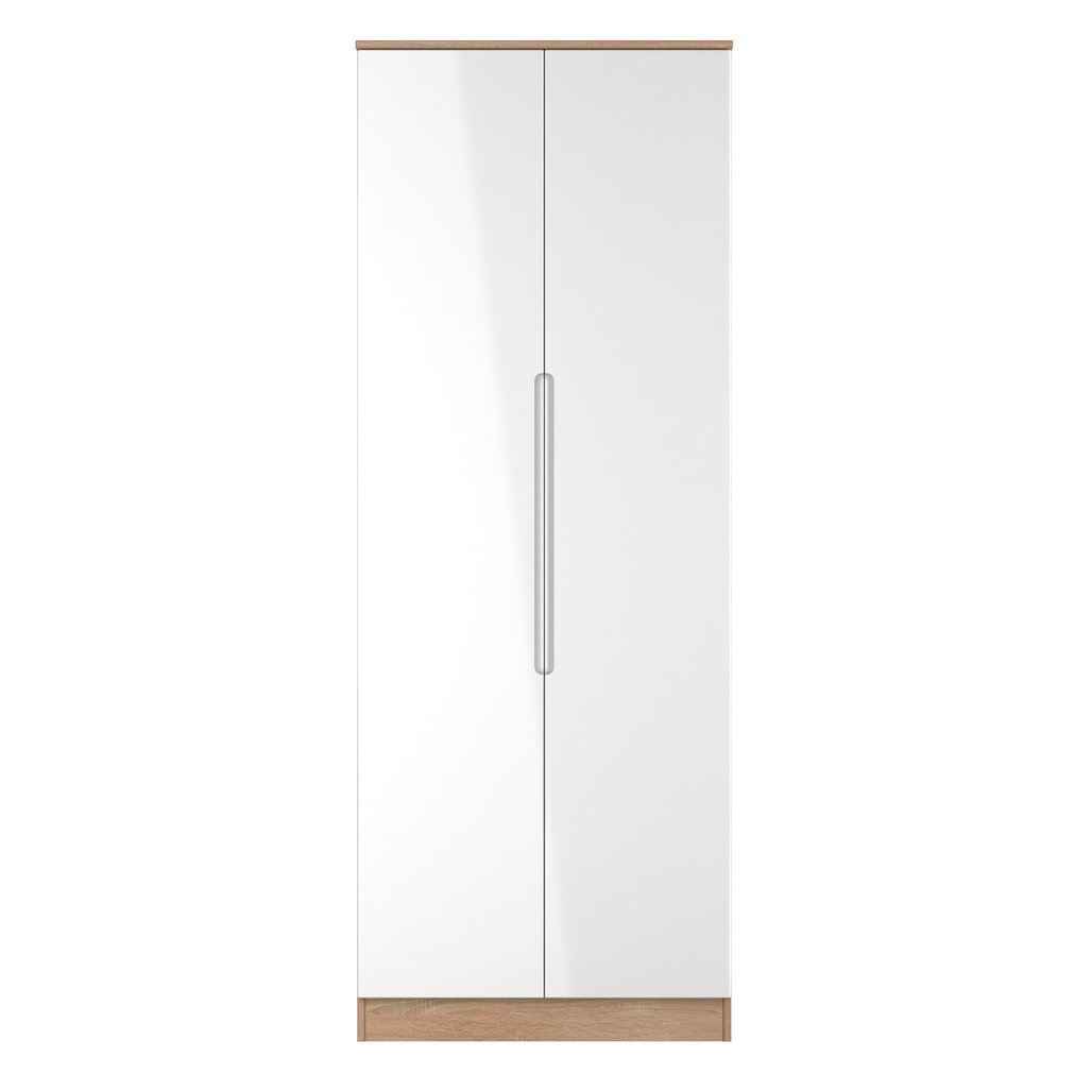 Milan Tall 2 Door Double Wardrobe