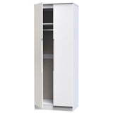 Milan Tall 2 Door Double Wardrobe