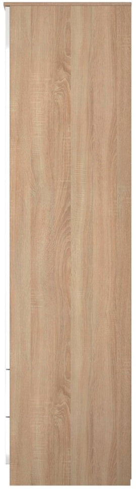 Milan Tall 2 Door 2 Drawer Double Wardrobe