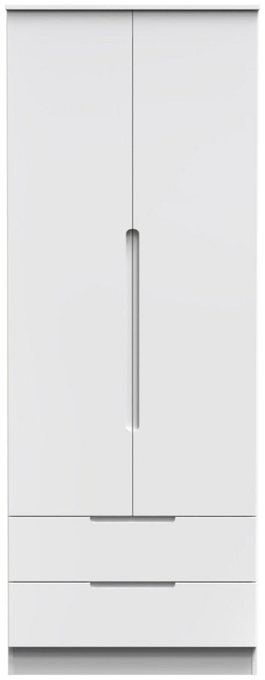 Milan Tall 2 Door 2 Drawer Double Wardrobe