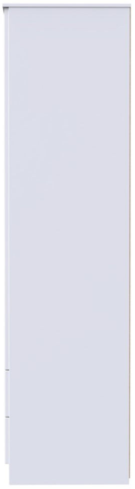 Milan Tall 2 Door 2 Drawer Double Wardrobe