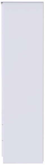 Milan Tall 2 Door 2 Drawer Double Wardrobe