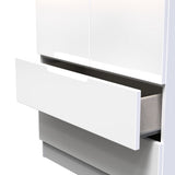 Milan Tall 2 Door 2 Drawer Double Wardrobe