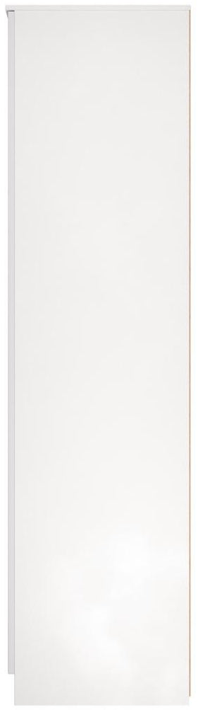 Milan Tall Mirrored 3 Door 2 Drawer Triple Wardrobe