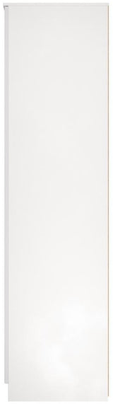 Milan Tall Mirrored 3 Door 2 Drawer Triple Wardrobe