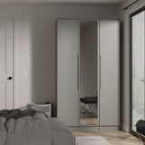 Milan Tall Mirrored 3 Door Triple Wardrobe
