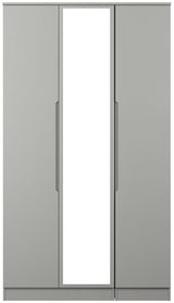 Milan Tall Mirrored 3 Door Triple Wardrobe