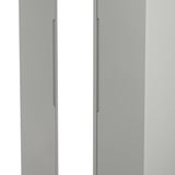 Milan Tall Mirrored 3 Door Triple Wardrobe