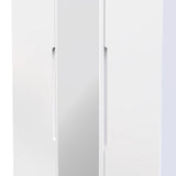 Milan Tall Mirrored 3 Door Triple Wardrobe