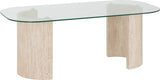Modena Glass Top Coffee Table