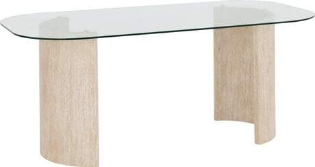 Modena Glass Top 180cm Dining Table