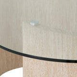 Modena Glass Top 180cm Dining Table