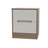 Monaco 2 Drawer Bedside Cabinet