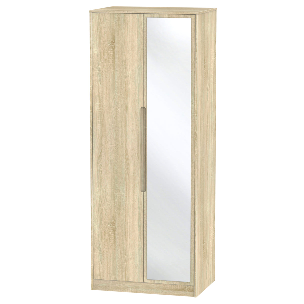 Monaco 2 Door Mirrored Wardrobe