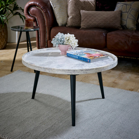 Opal Natural Marble Coffee Table