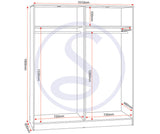 Malvern 4 Door Wardrobe