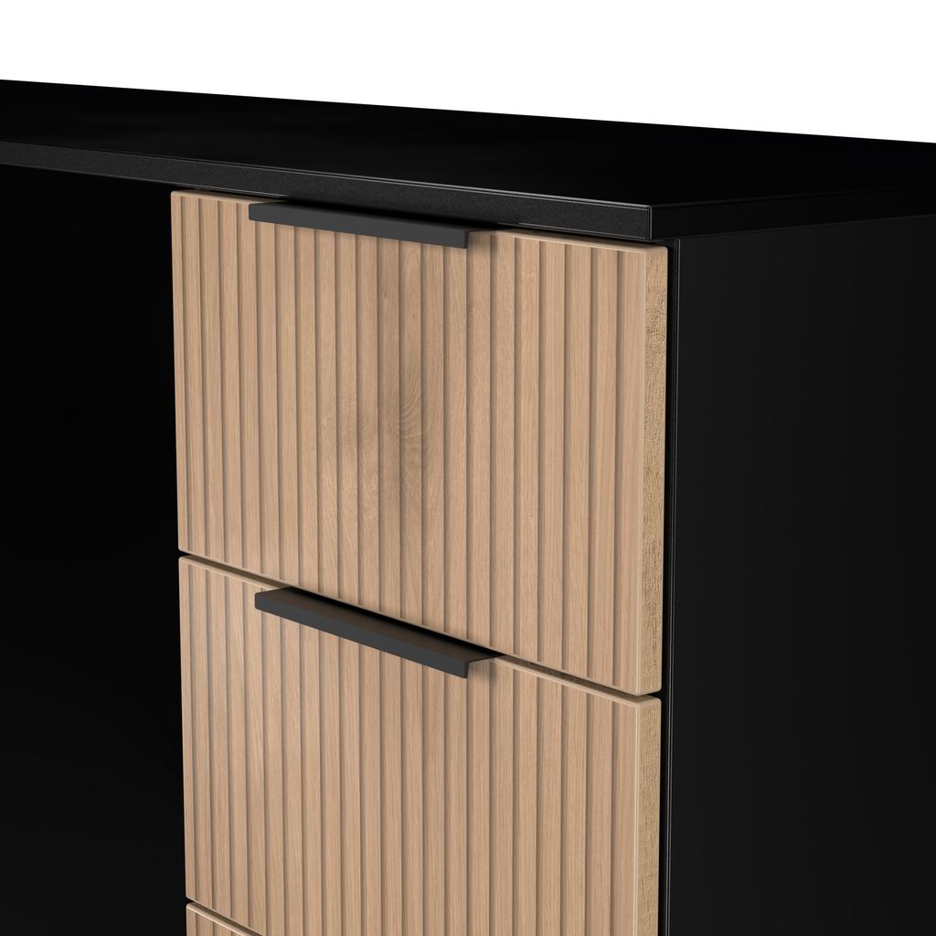 Java 6 Drawer Double Pedestal Desk