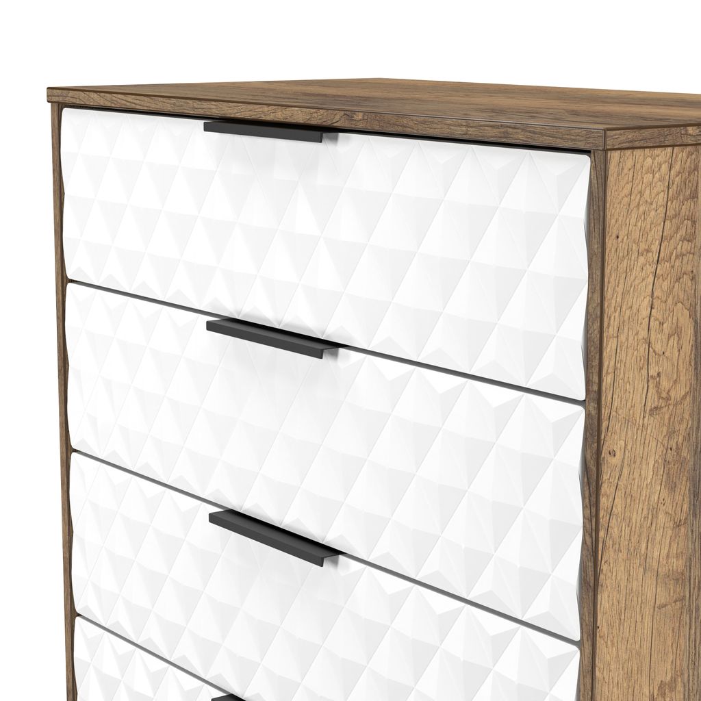 Harlequin 4 Drawer Chest with Black Hairpin Legs