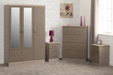 Nevada 3 Door Wardrobe 4 Piece Bedroom Set