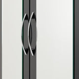 Nevada 3 Door 2 Drawer Mirrored Wardrobe