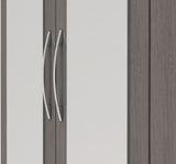 Nevada 3 Door 2 Drawer Mirrored Wardrobe