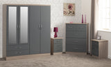 Nevada 4 Door Wardrobe 4 Piece Bedroom Set