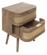 Noah 2 Drawer Bedside Table