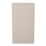 New York 3 Drawer Bedside Table with Black Handles