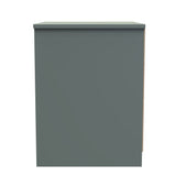 New York 2 Drawer Bedside Cabinet with Black Handles