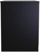 New York 2 Drawer Midi Chest with Black Handles