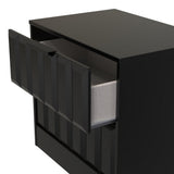 New York 2 Drawer Midi Chest with Black Handles