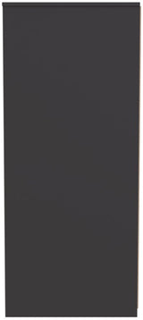 New York 2 Door Double Midi Wardrobe with Black Handles