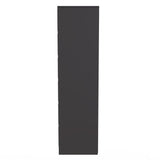 New York Tall 2 Door Double Wardrobe with Black Handles